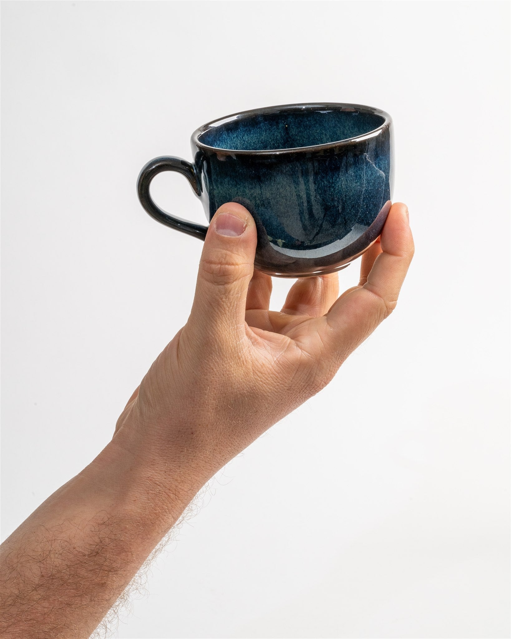 Lento – Tea / Latte Art Cup with Handle - Ceramica De Meles