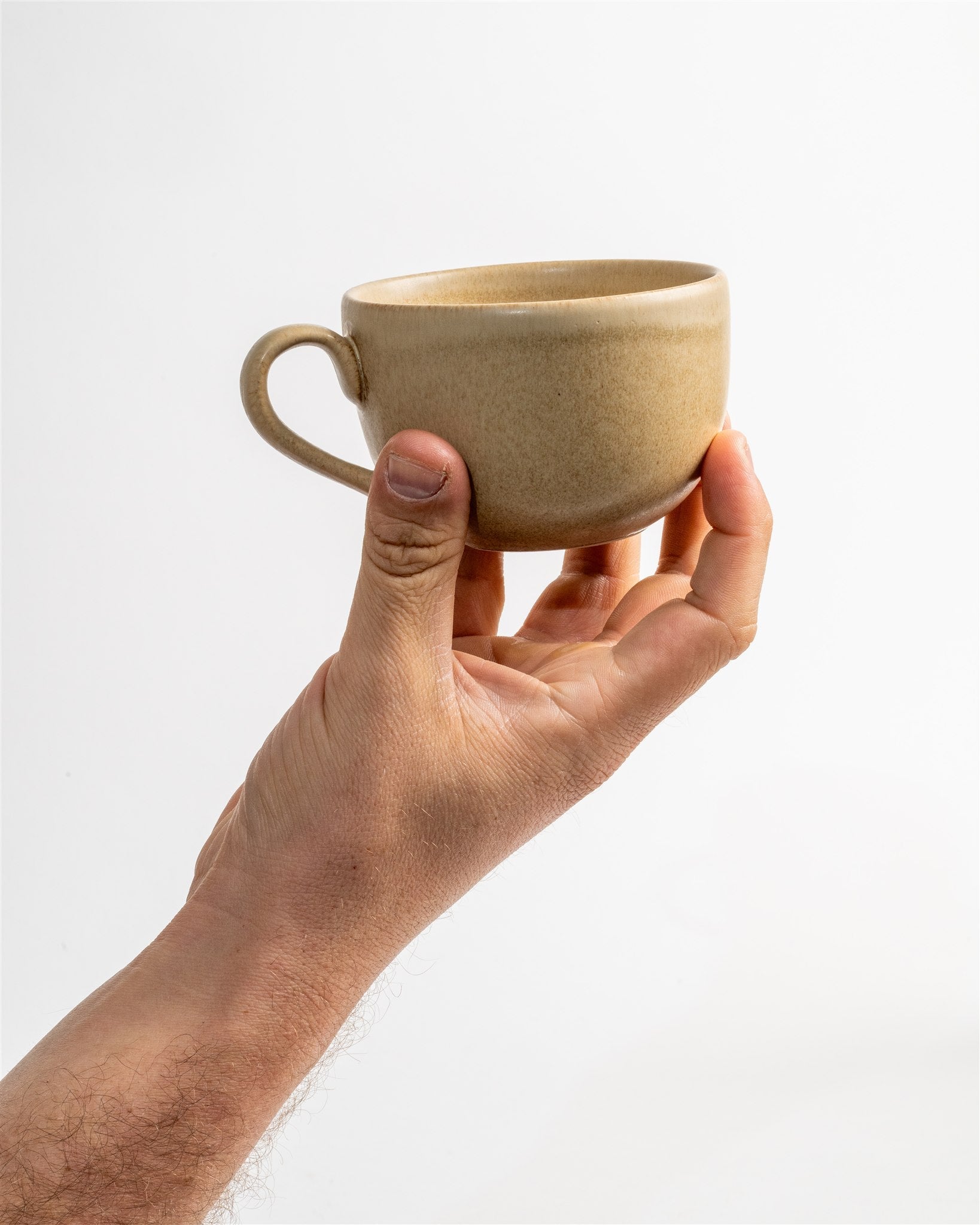Lento – Tea / Latte Art Cup with Handle - Ceramica De Meles
