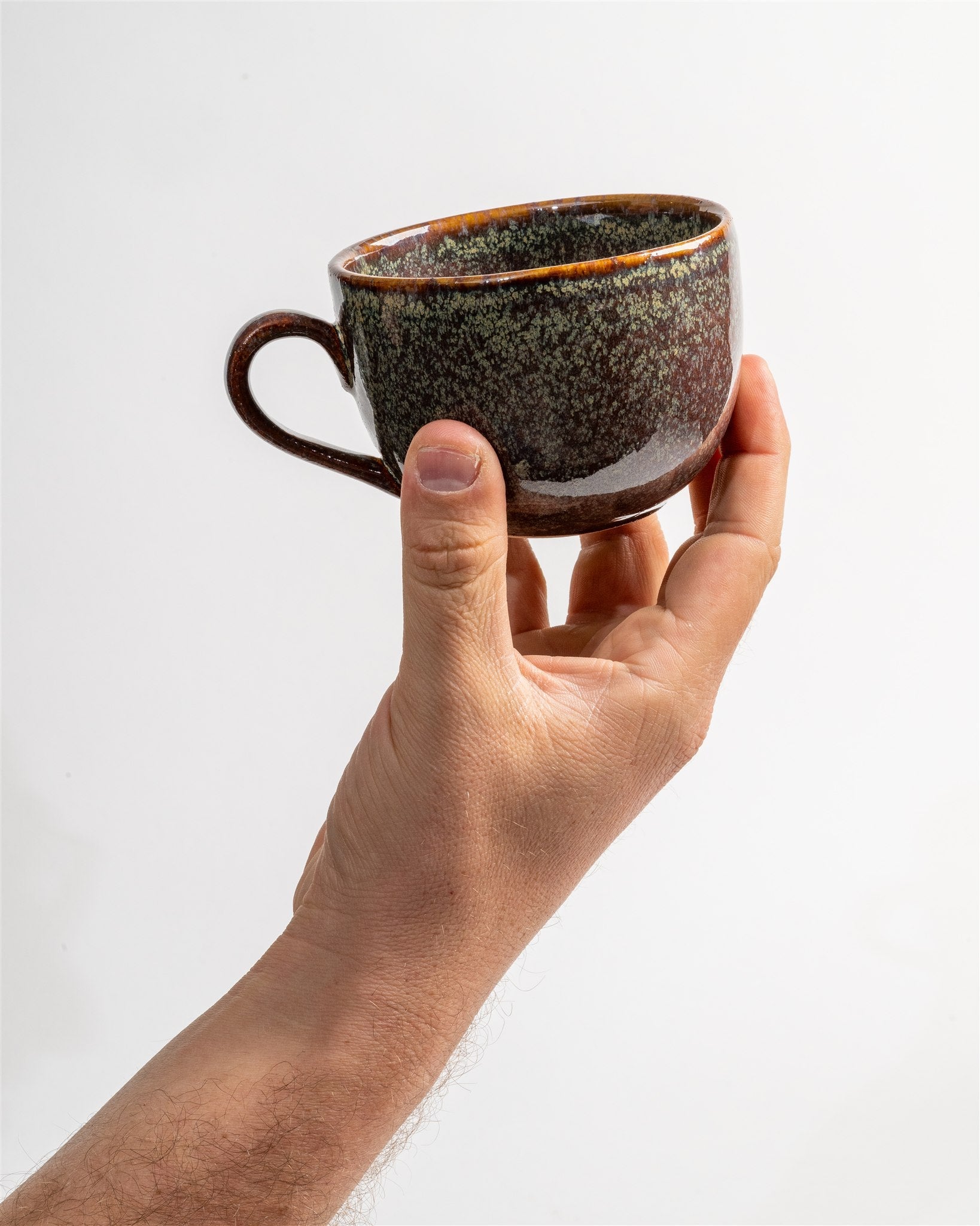 Lento – Tea / Latte Art Cup with Handle - Ceramica De Meles