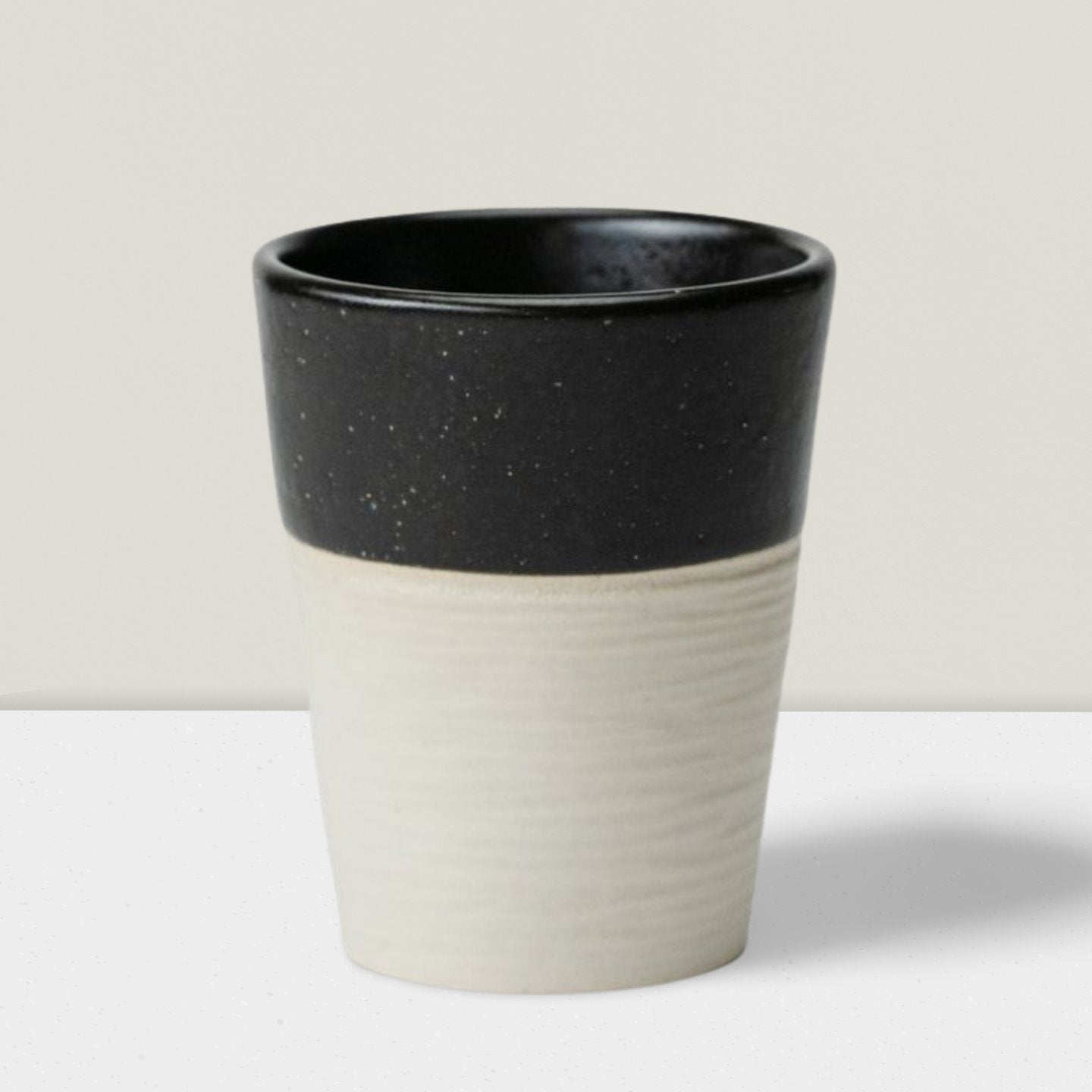 Black and White Cortado Cup 4.2 oz - Ceramica De Meles