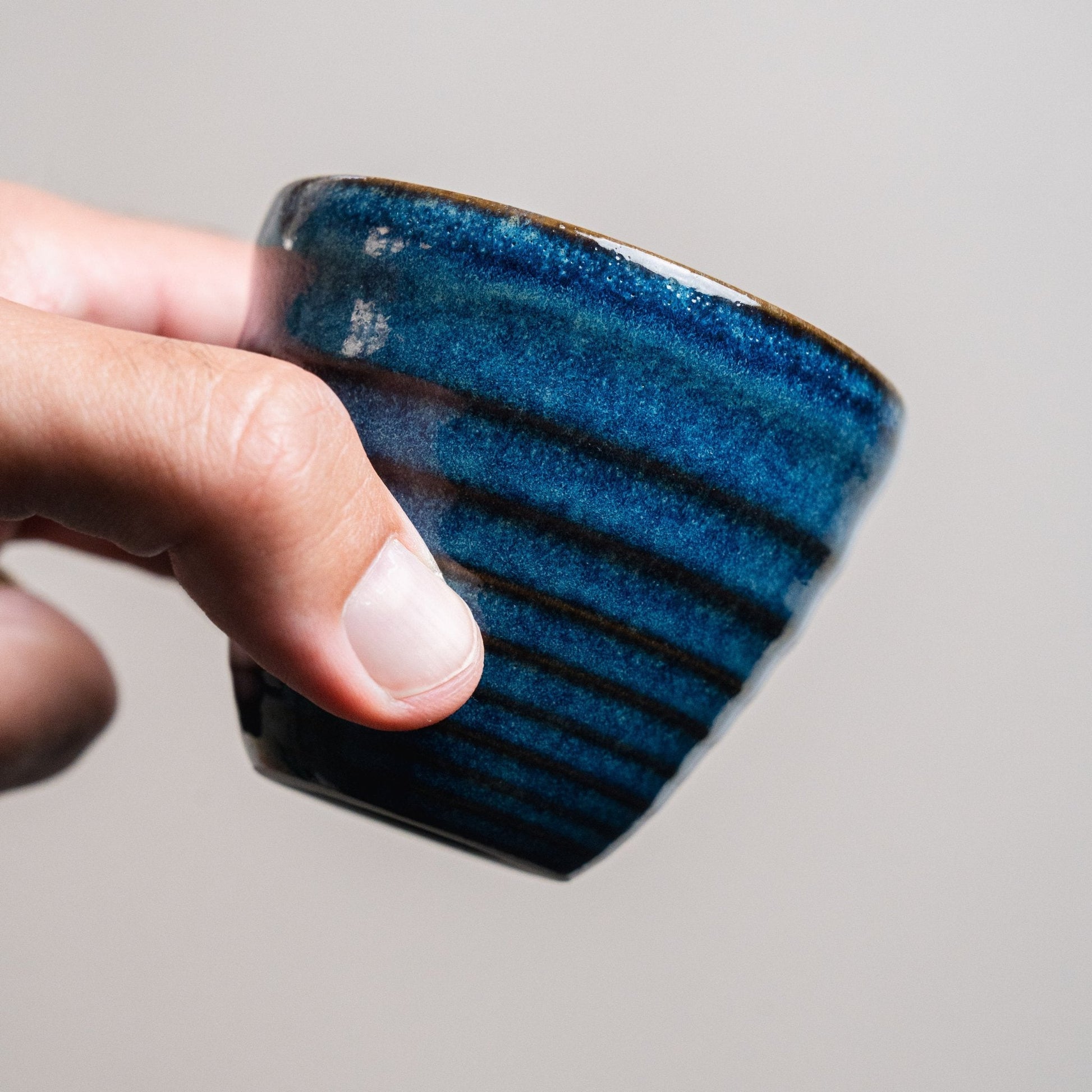 Blue Cortado Ceramic Cup 3.7 oz - Ceramica De Meles