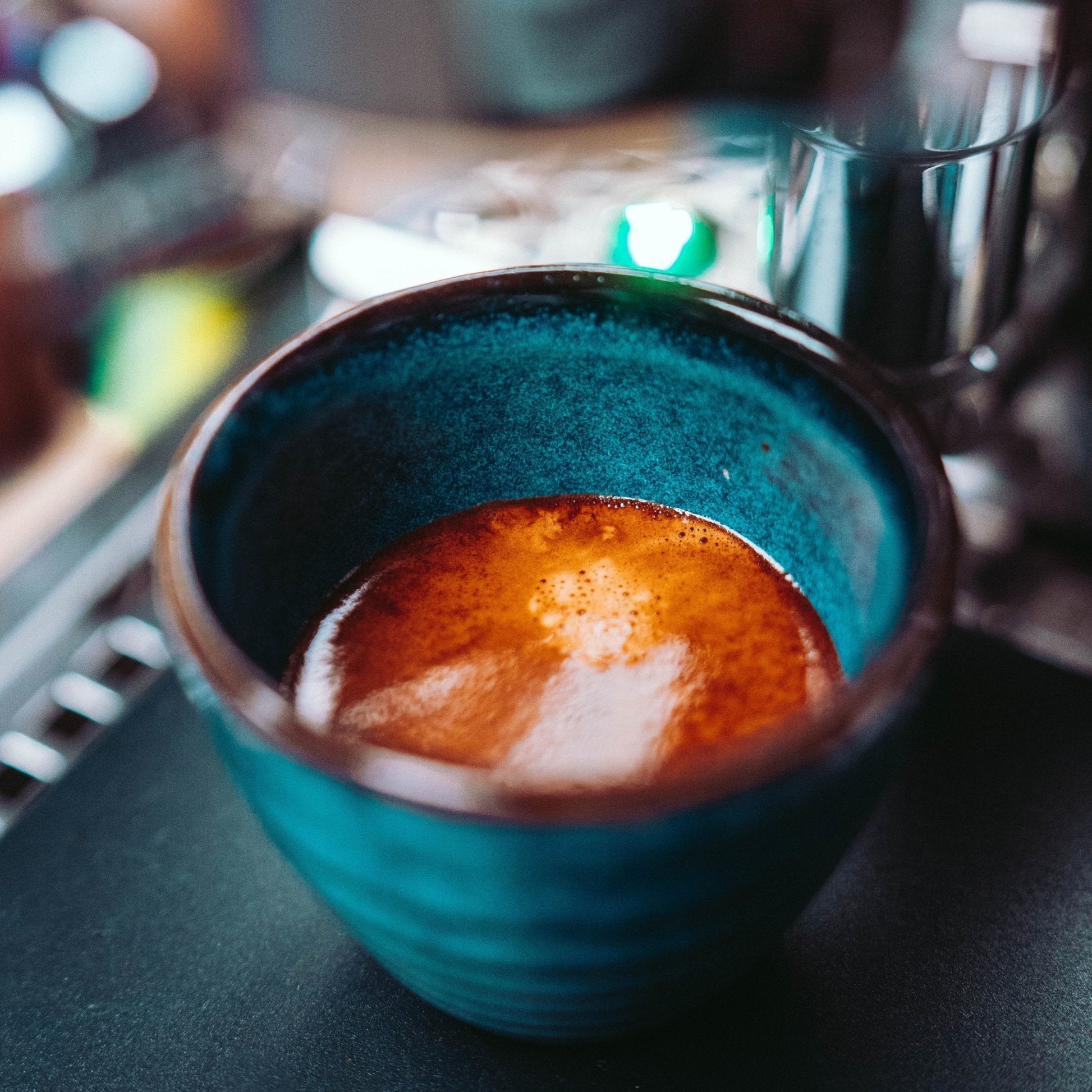 Blue Cortado Ceramic Cup 3.7 oz - Ceramica De Meles