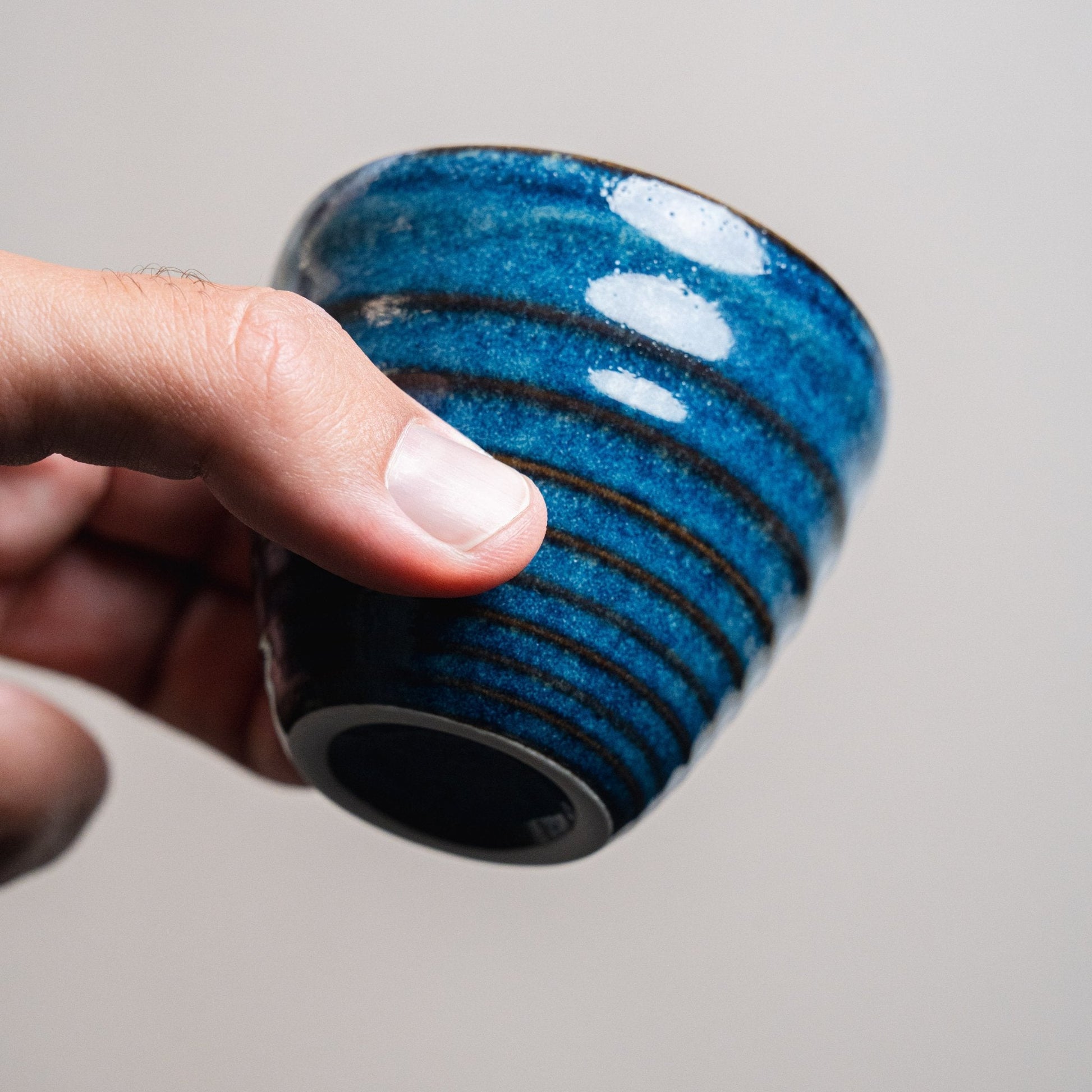 Blue Cortado Ceramic Cup 3.7 oz - Ceramica De Meles