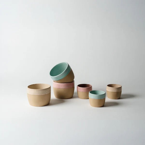 Coffee Cup Set – 6 - Pack (7.8 oz and 2.7 oz) - Ceramica De Meles