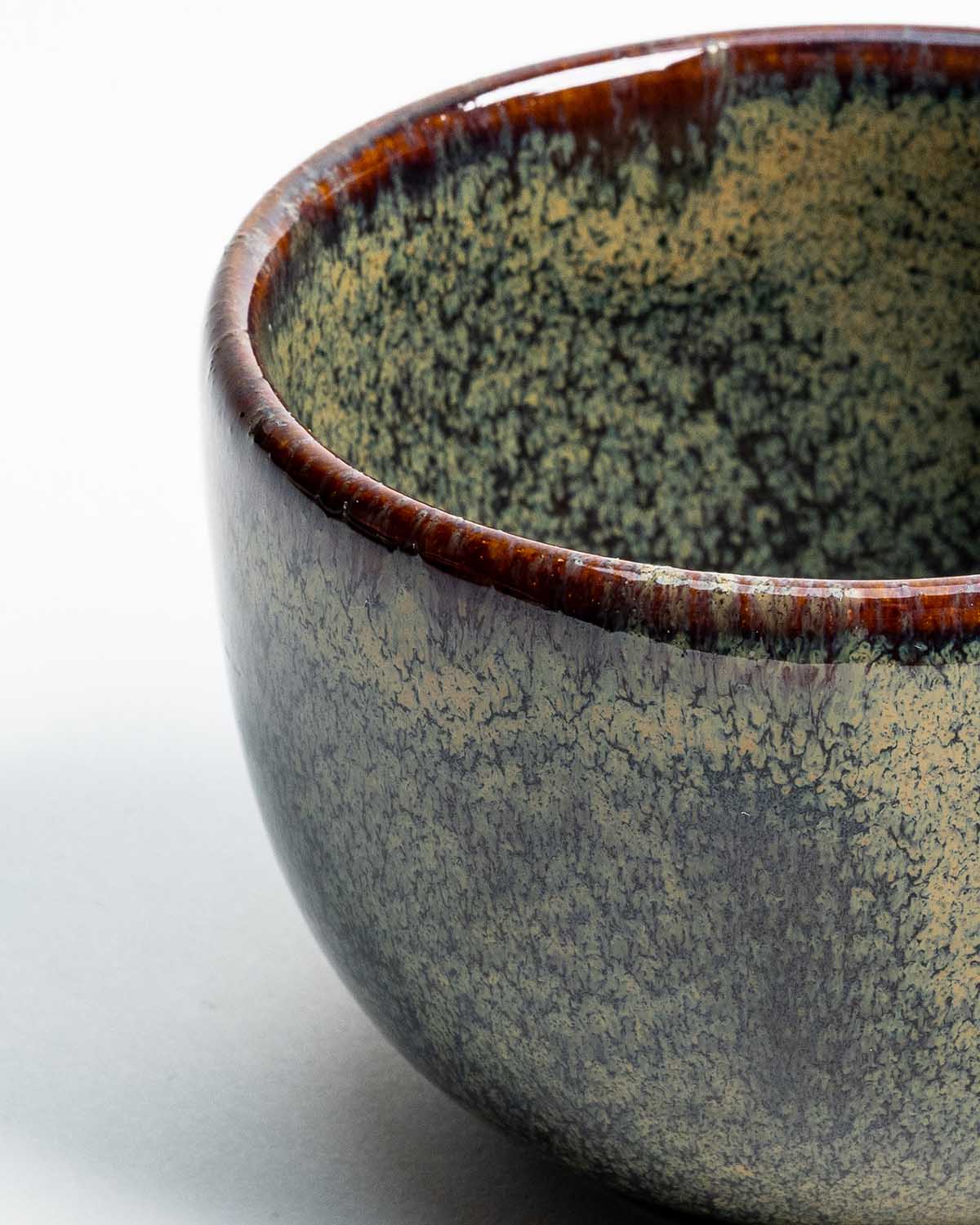 Lento – Tea / Latte Art Cup with Handle - Noite - Ceramica De Meles