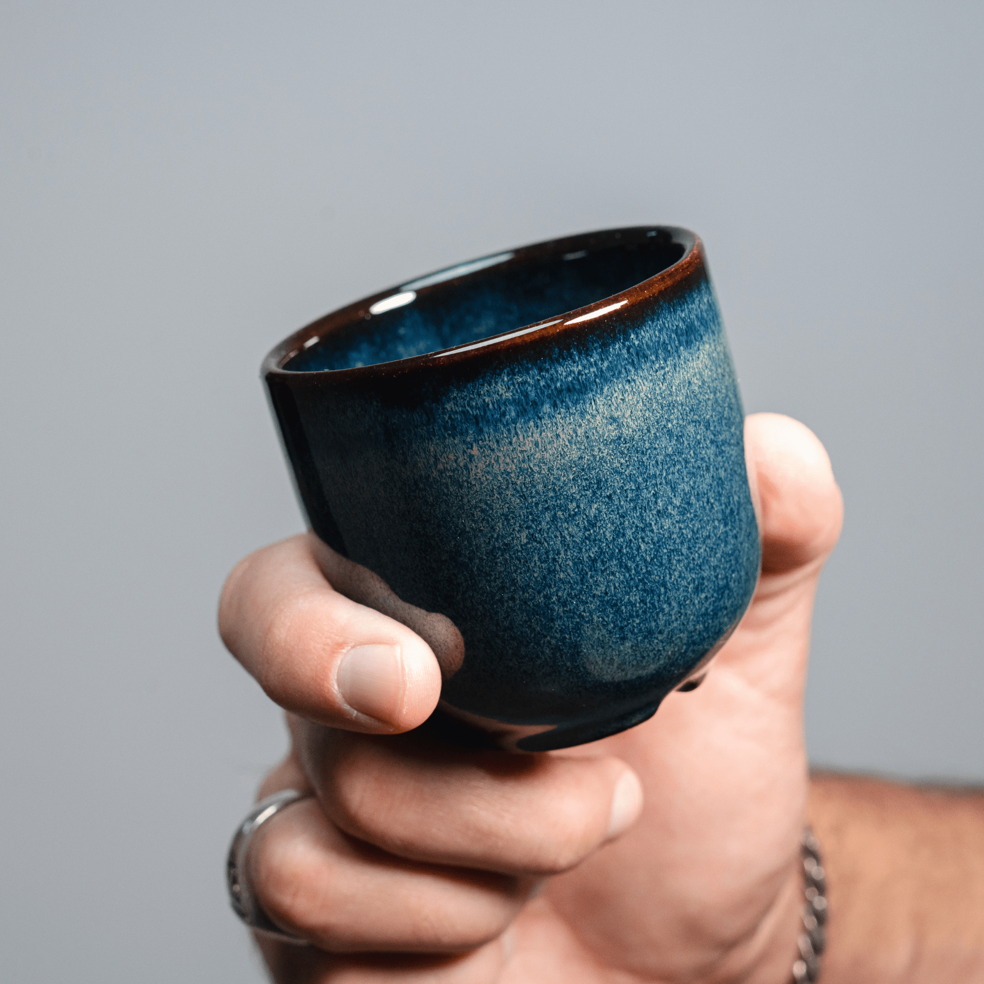 Saturn | Flat white Cup - 5.9 oz - Ceramica De Meles