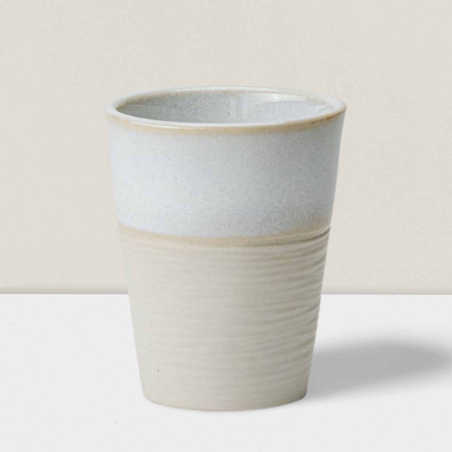 White Wavy Cortado/Espresso Cup 4.2 oz - Ceramica De Meles