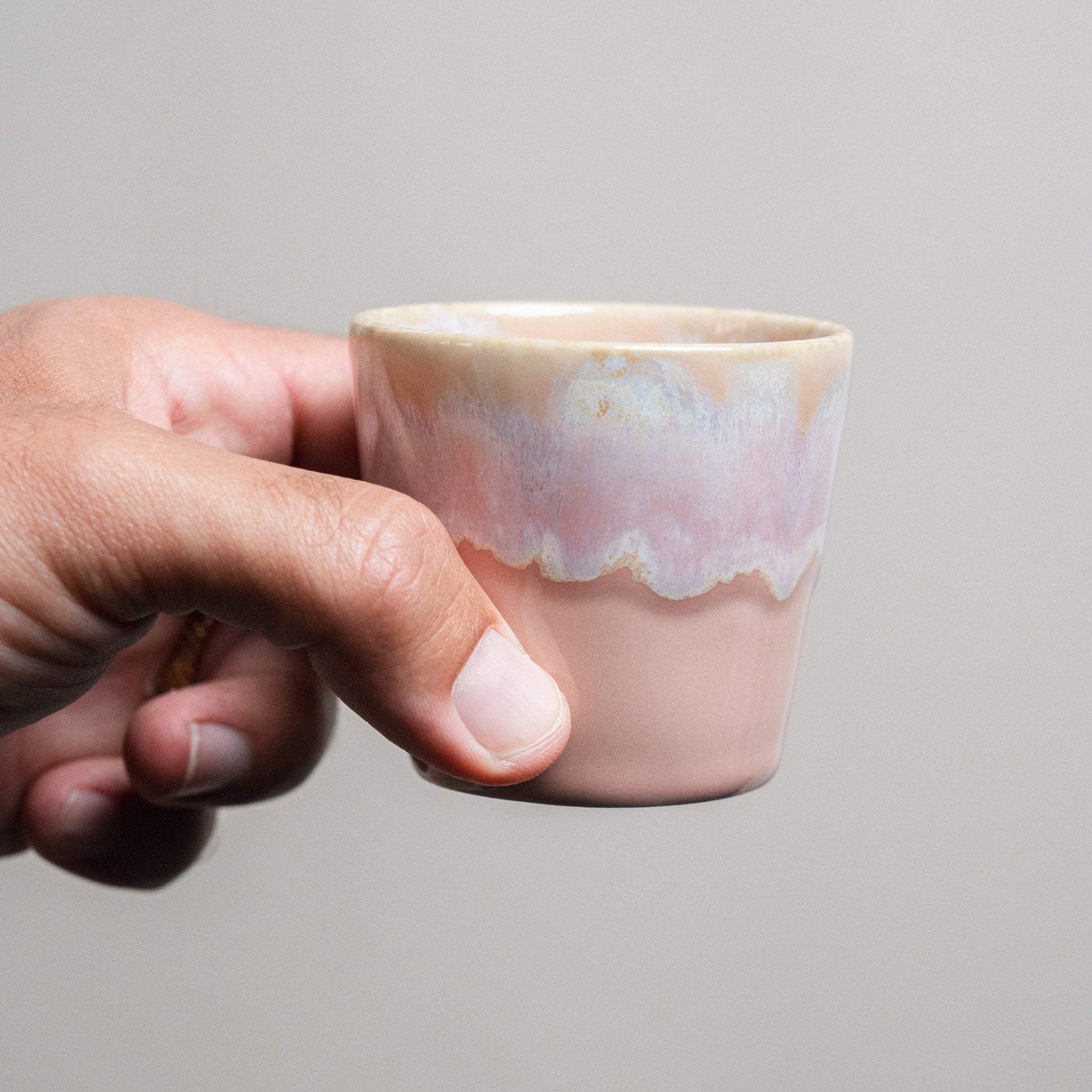 Wooden Box Set of 8 Espresso Cups - Sea Series - Ceramica De Meles