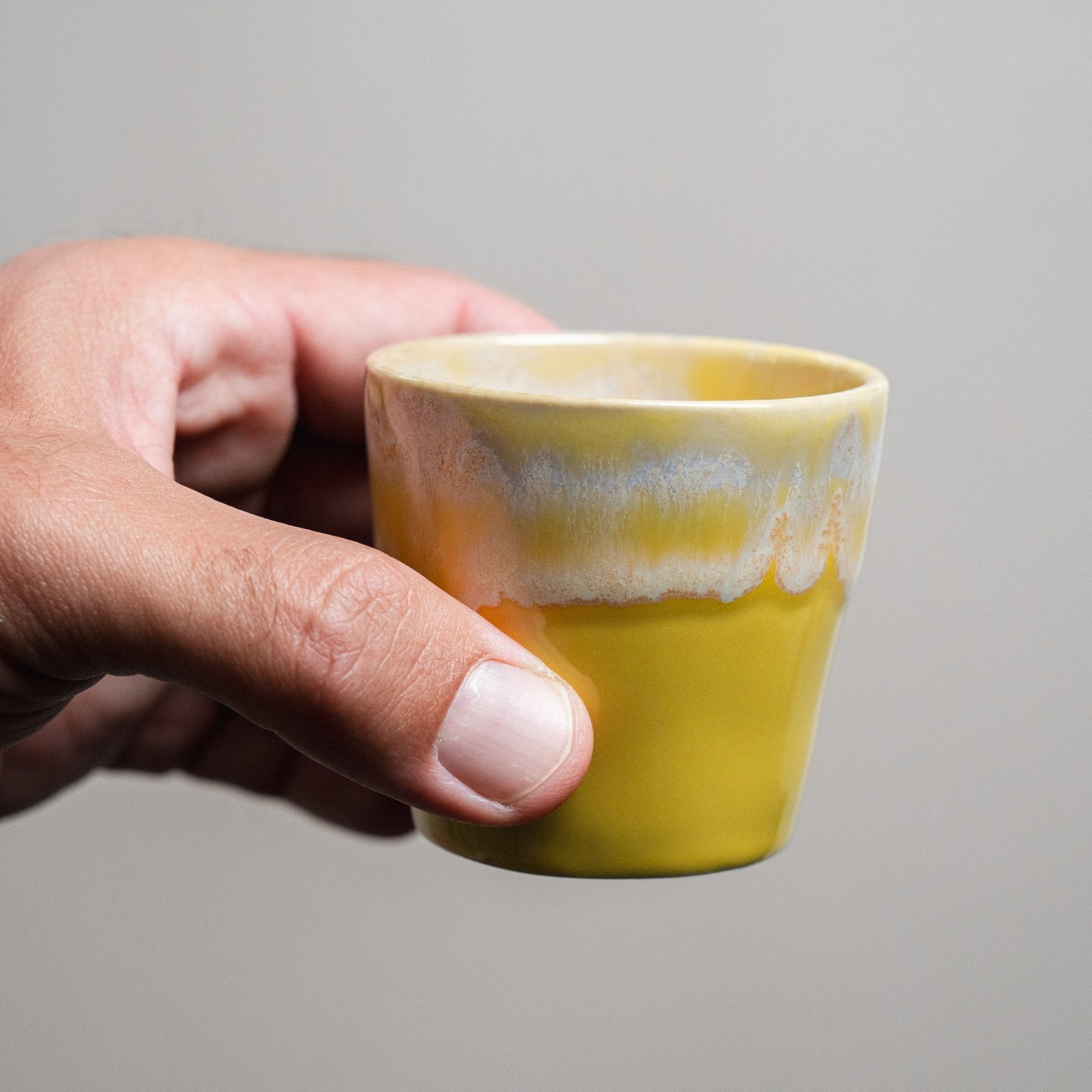 Wooden Box Set of 8 Espresso Cups - Sea Series - Ceramica De Meles