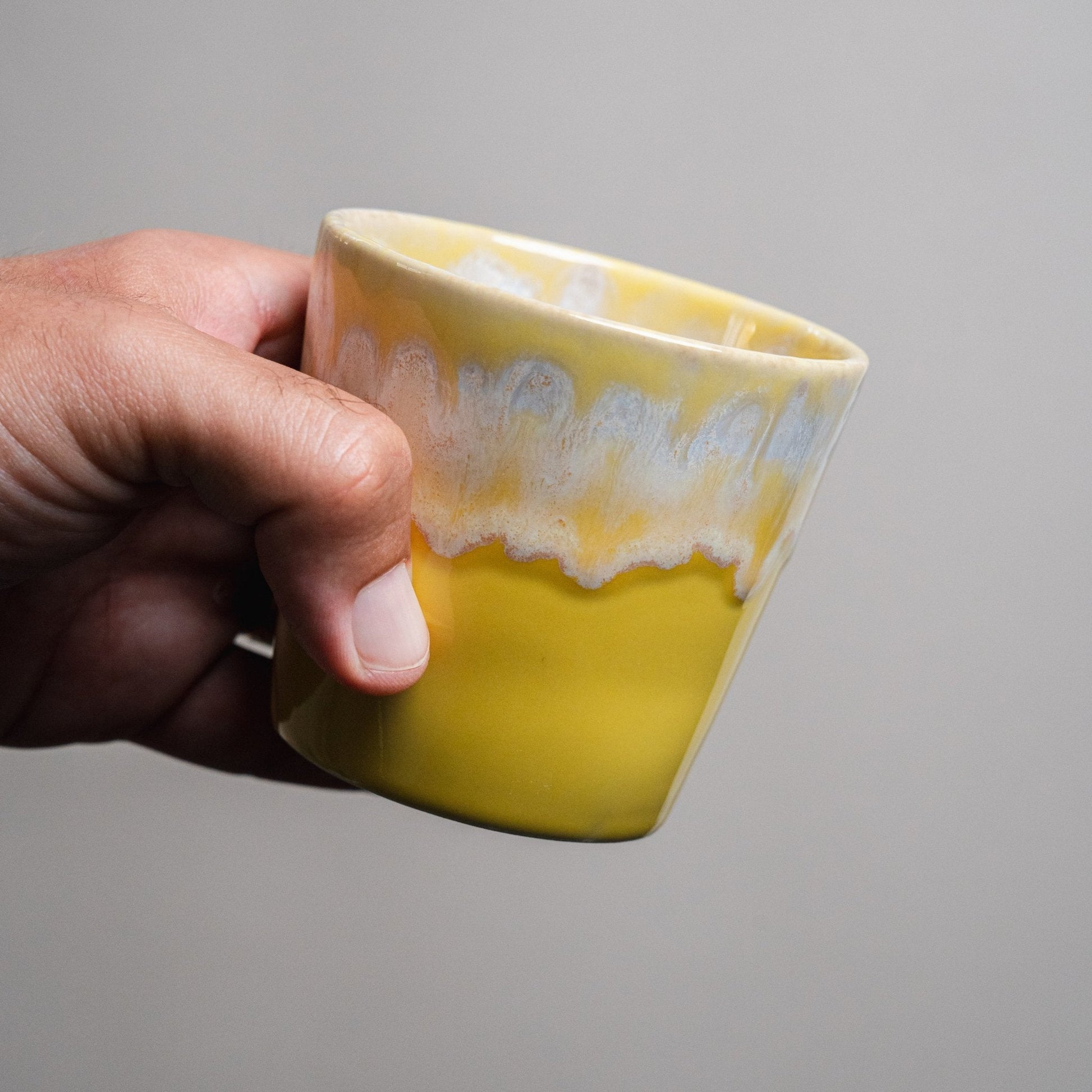 Wooden Gift box Set - Cappuccino Cups - Sea Series - Ceramica De Meles